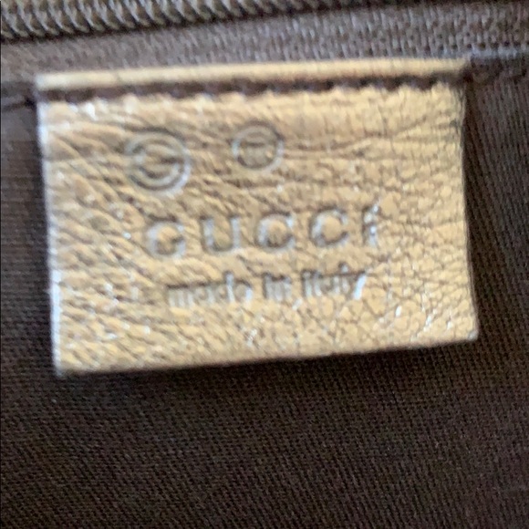 Gucci Metallic Bronze Imprime Satchel - Picture 5 of 8